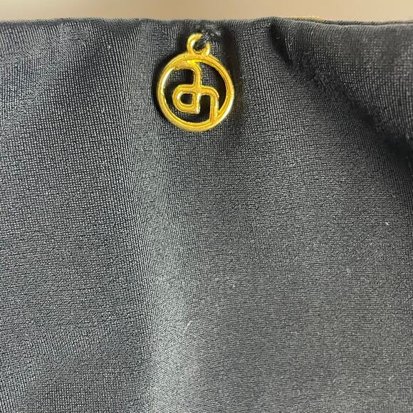 Amita Naithani Swim One Piece Halter Top Black Embroidered Size‎ M - Picture 7 of 9